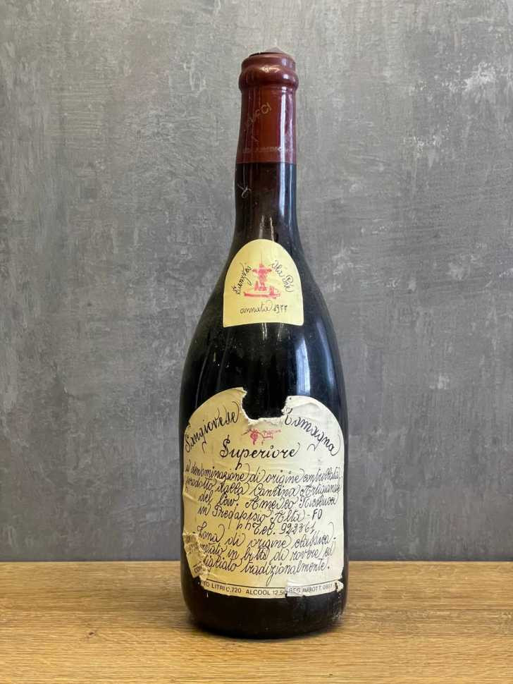 Вино Amedeo Nicolucci Sangiovese di Romagna Superiore 1977 года
