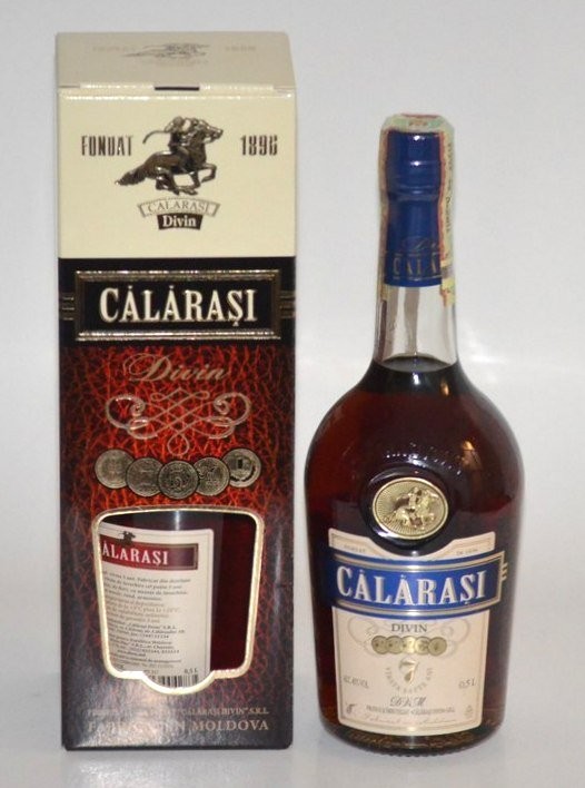 Коньяк "Калараш" 7 лет, Легенда. 0,5 л. с коробкой