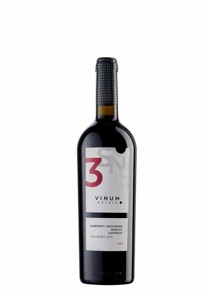Вино «Cabernet Sauvignon - Merlot - Saperavi» 2021 Vinum Estate. 0,75