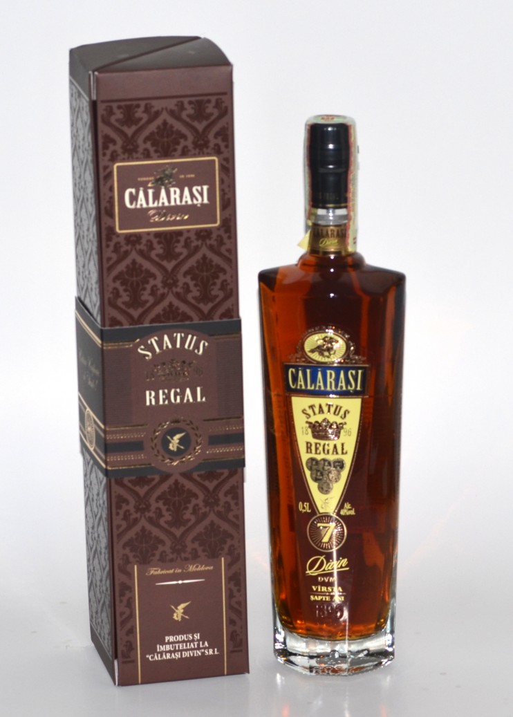 Коньяк "Калараш" 7 лет, Status Regal. 0,5 л.