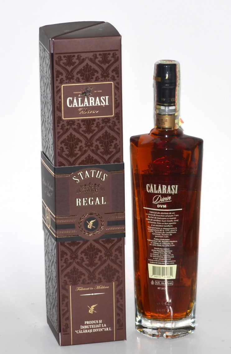 Коньяк "Калараш" 7 лет, Status Regal. 0,5 л.