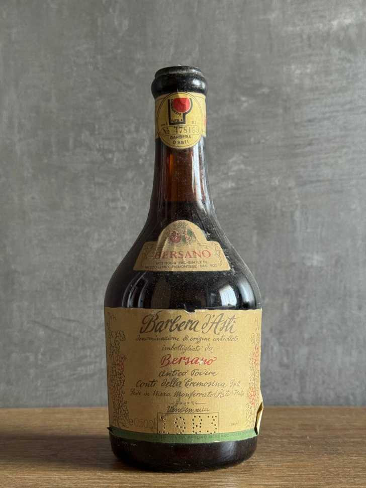 Вино Bersano Barbera d’Asti 1983 года.
