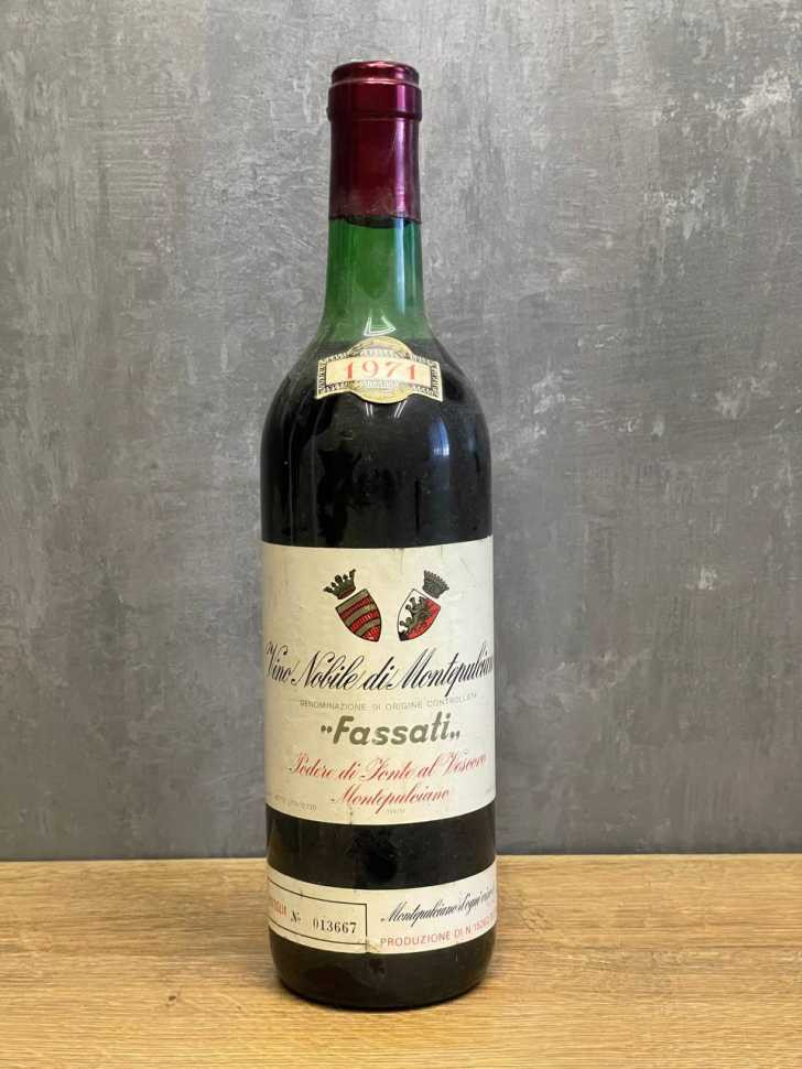 Вино Vino Nobile di Montepulciano Fassati 1971 года