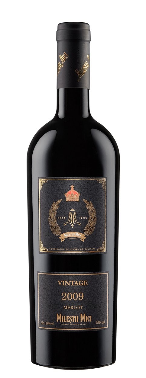 Вино "Мерло" Винтаж 2009, Милештий Мичь. 0,75 л.