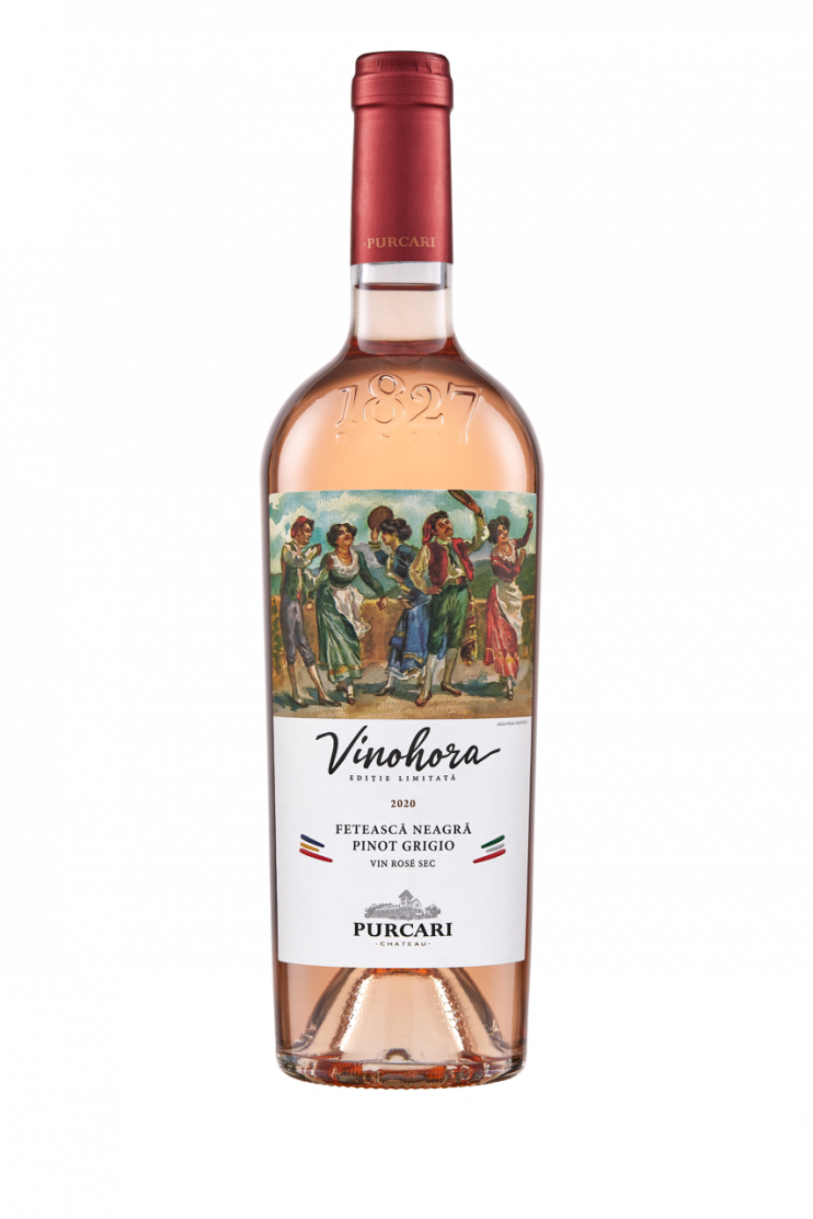 Вино "Винохора" 2024 розовое, Пуркарь. 0,75 л.