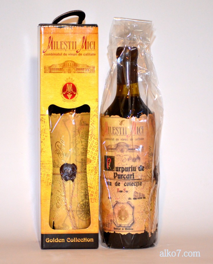 Вино «Пурпуриу де Пуркарь» Милештий Мичь, 1987 года урожая.