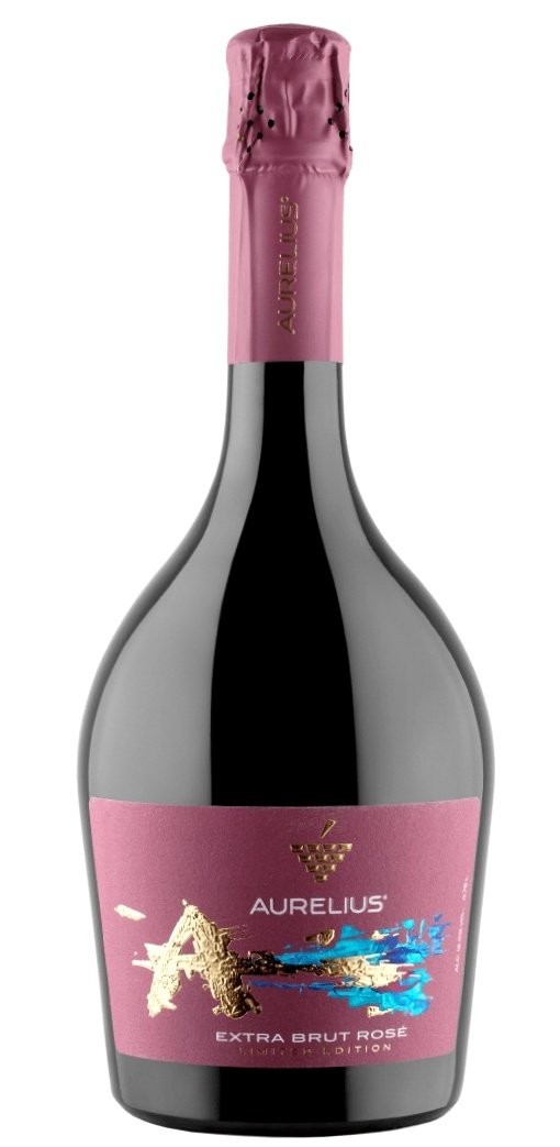 Шампанское "Аурелиус" экстра-брют розовое. 0,75 л.