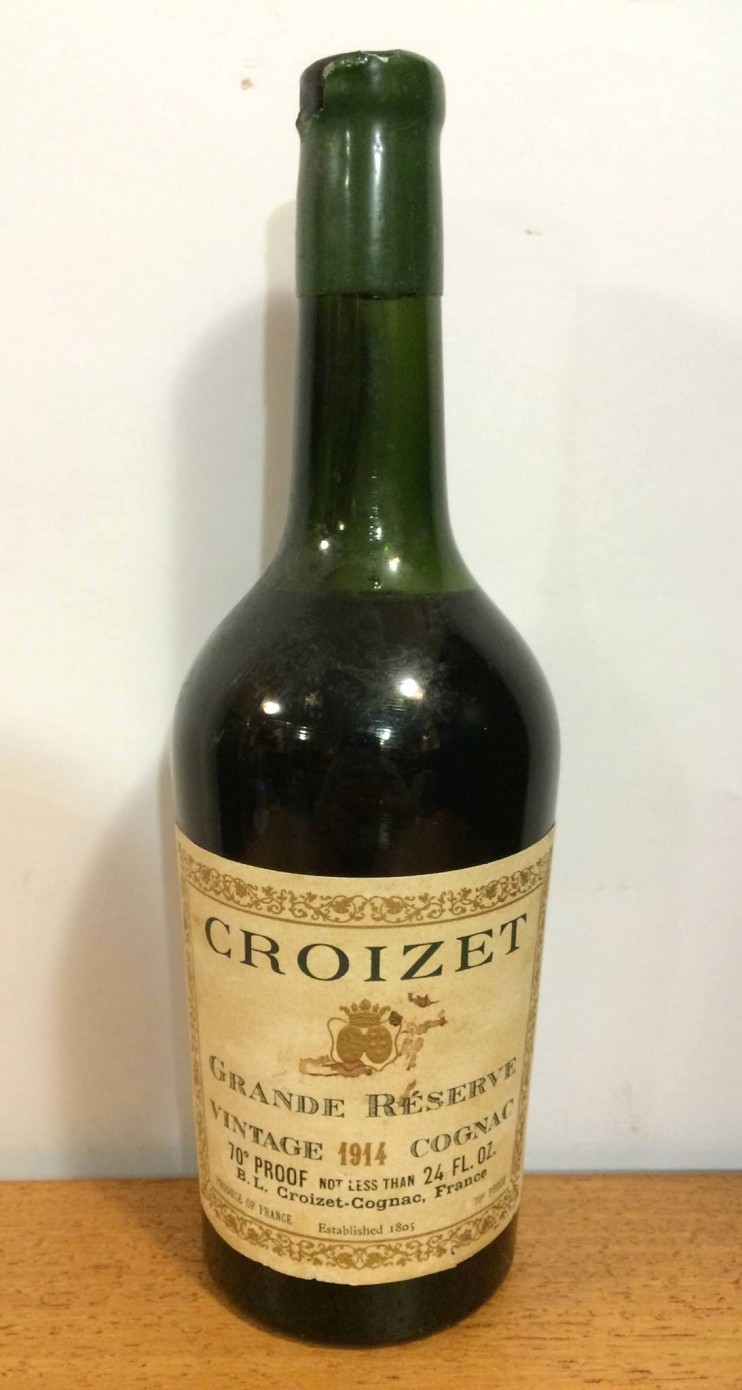 Коньяк "CROIZET" 1914 года. 0,7 л.