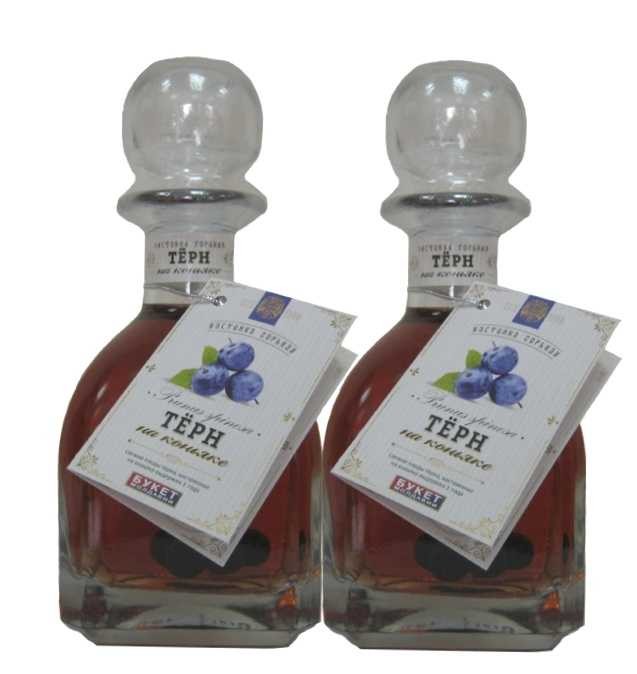 Настойка "Терн на коньяке" Букет Молдавии. 0,5 л.