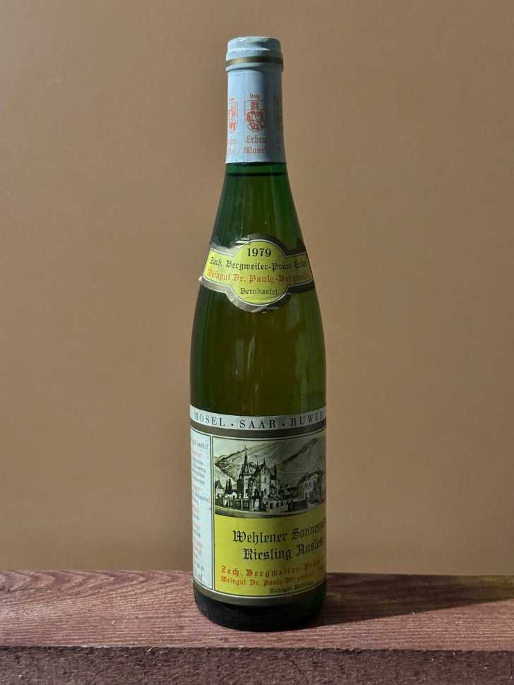 Вино Dr. Pauly-Bergweiler Wehlener Sonnenuhr Riesling Auslese 1979 года. 0,7 л
