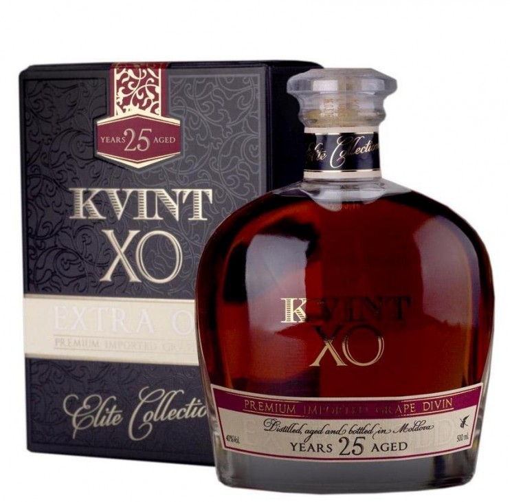 Коньяк "КВИНТ" XO 25 лет. Decanter 0,5 л.