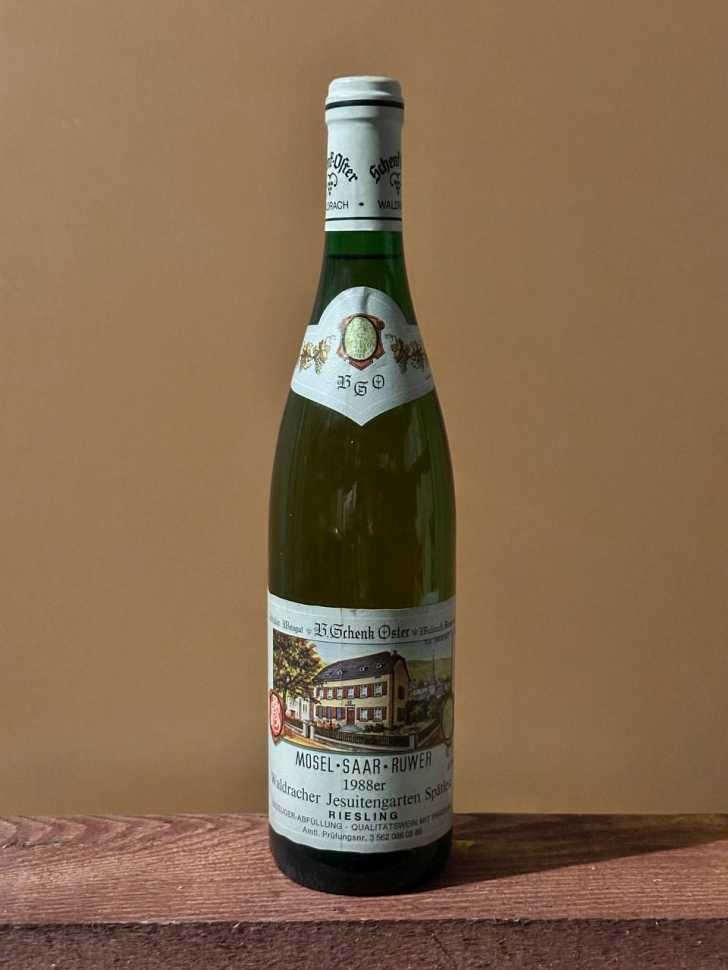 Вино Waldracher Jesuitengarten Riesling Spätlese 1988 года. 0,7 л.