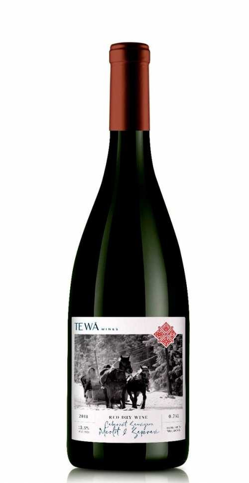 Вино «Cabernet Sauvignon - Saperavi & Merlot» 2022 Te Wa Wines. 0,75