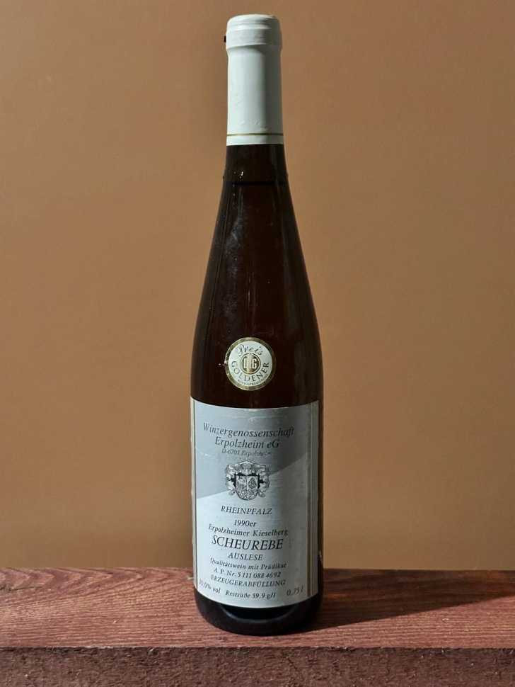 Вино Erpolzheimer Kieselberg Scheurebe Auslese 1990 года. 0,7 л.