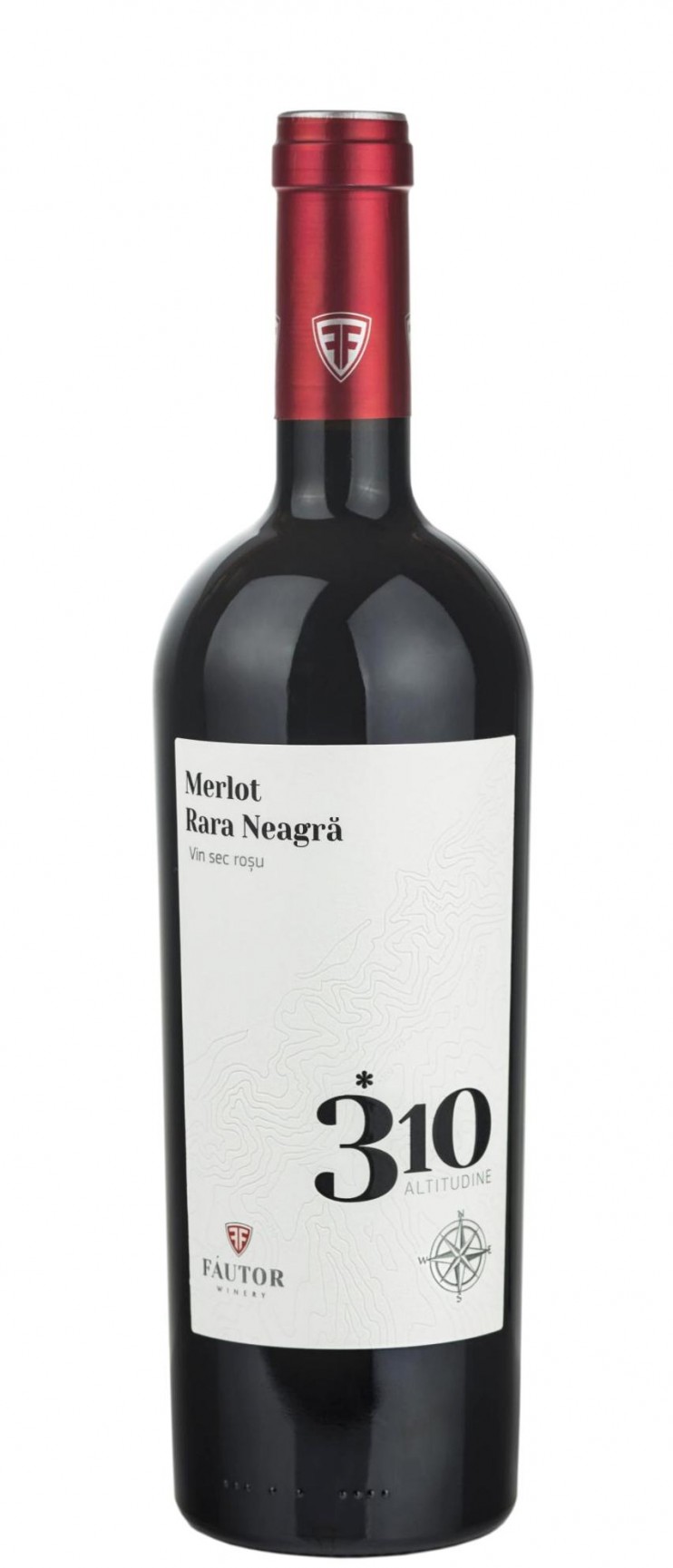 Вино "Мерло - Рара нягрэ" 2019, 310 Altitudine, Fautor. 0,75 л.