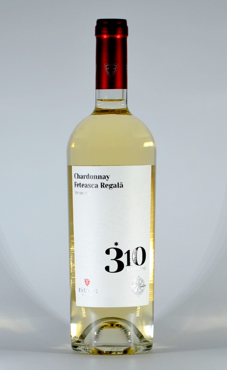 Вино "Шардоне - Фетяска регалэ" 2021, 310 Altitudine, Fautor. 0,75 л. 