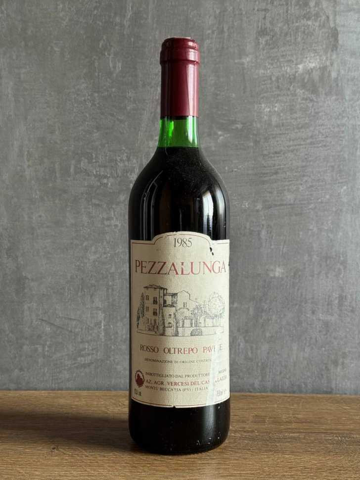 Вино Vercesi del Castellazzo Pezzalunga Rosso 1985 года.