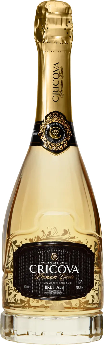 Шампанское "Premium Cuvee" брют белое, Cricova. 0,75