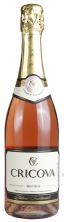 Шампанское "Крикова" брют розовое.