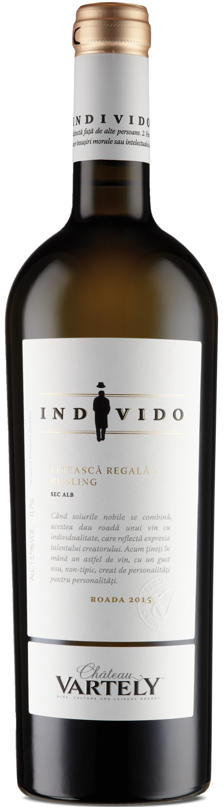 Вино «Фетяска Регалэ - Рислинг» 2024 Индивидо, Шато Вартели. 0,75 л.