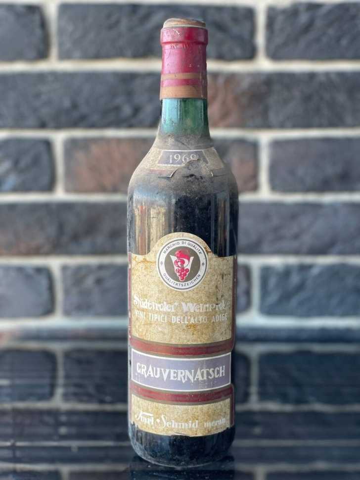 Вино "Grauvernatsch Karl Schmid meran" 1969 года урожая