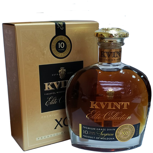 Коньяк КВИНТ "Сюрпризный" 10 лет. Decanter 0,5 л.